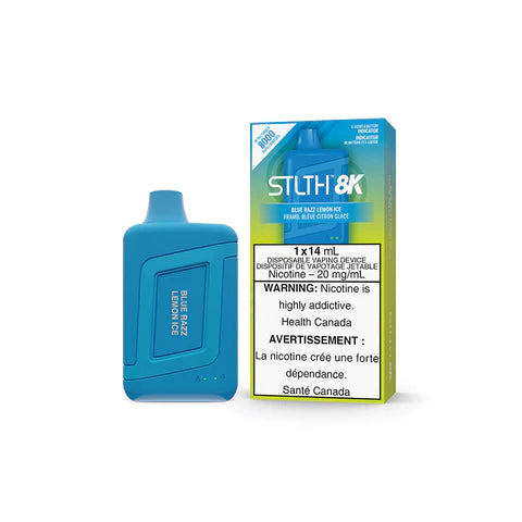 Blue Razz Lemon Ice STLTH 8K Disposable Keswick Alliston Newmarket Woodbridge Vaughan Toronto GTA Ontario Canada