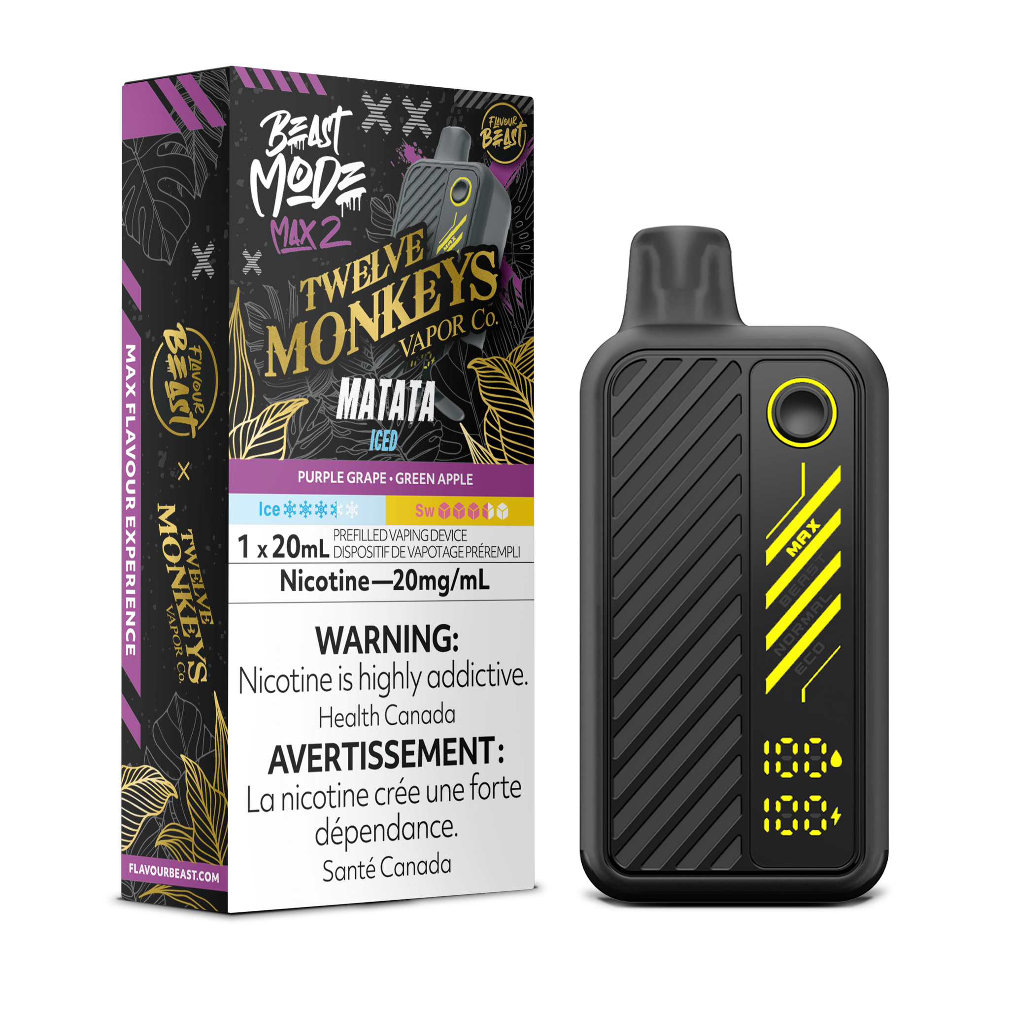 Matata Iced Flavour Beast Beast Mode MAX 2 50K Keswick Alliston Newmarket Woodbridge Vaughan Toronto GTA Ontario Canada