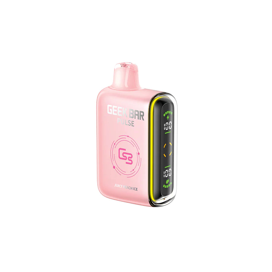 Juicy Peach Ice Geek Bar Pulse 9000 Keswick Alliston Newmarket Woodbridge Vaughan GTA Toronto Ontario Canada