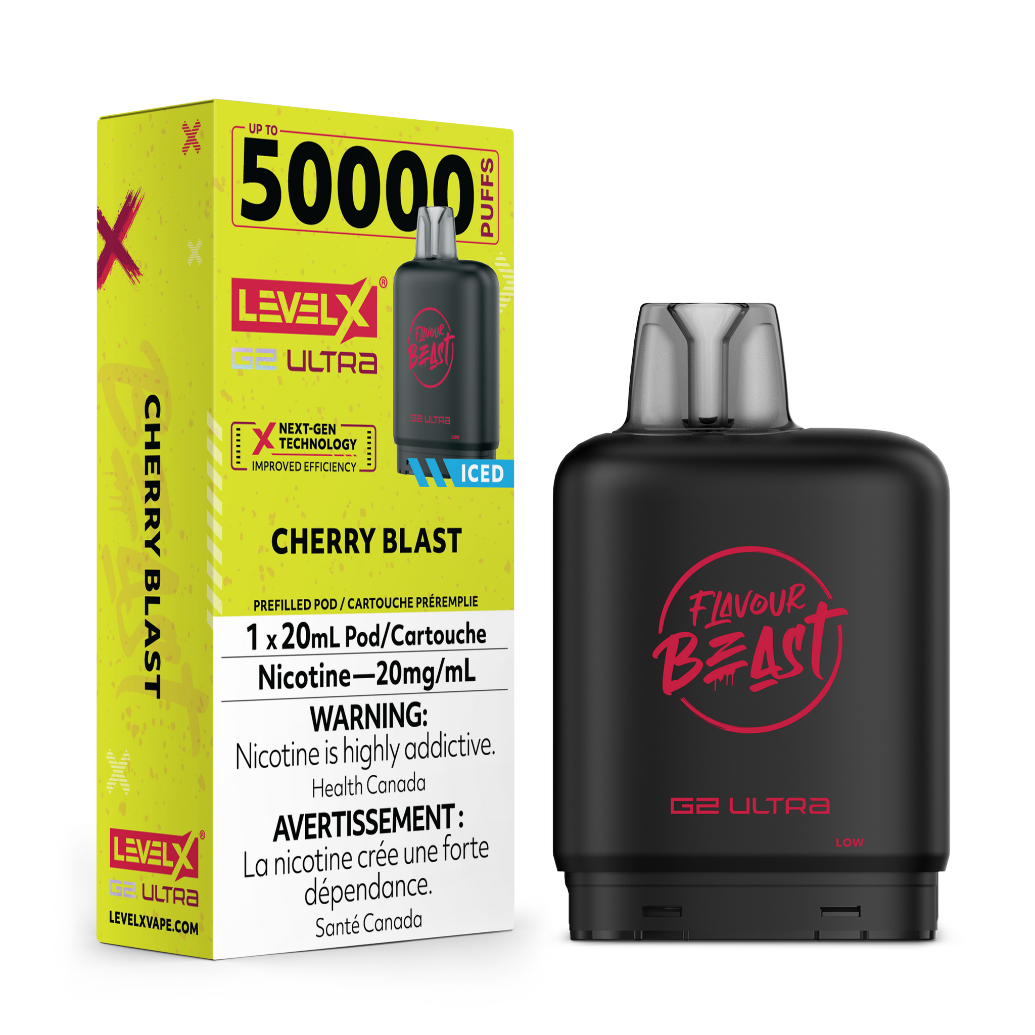 Cherry Blast Cherry Blast LEVEL X G2 Ultra 50K Pod Keswick Alliston Newmarket Woodbridge Vaughan Toronto GTA Ontario Canada