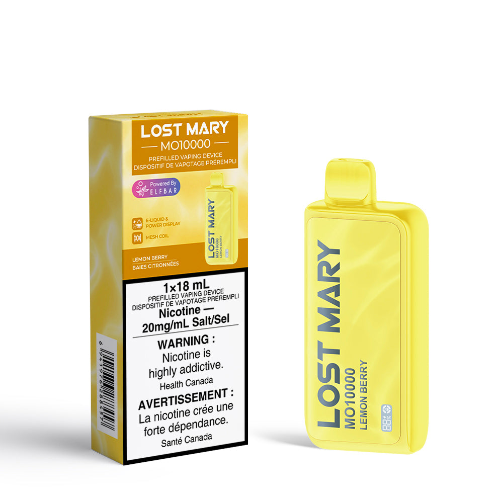 Lemon Berry Lost Mary MO10000 Disposable Keswick Alliston Newmarket Woodbridge Vaughan GTA Toronto Ontario Canada