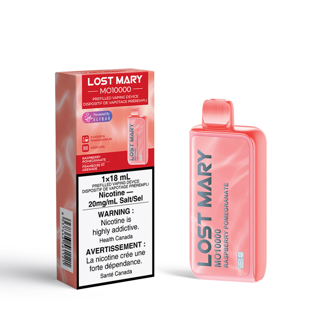 Raspberry Pomegranate Lost Mary MO10000 Disposable Keswick Alliston Newmarket Woodbridge Vaughan GTA Toronto Ontario Canada