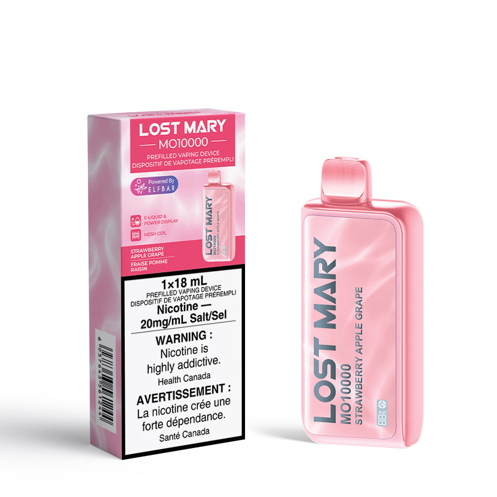 Strawberry Apple Grape Lost Mary MO10000 Disposable Keswick Alliston Newmarket Woodbridge Vaughan GTA Toronto Ontario Canada