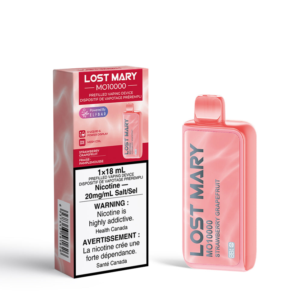 Strawberry Grapefruit Lost Mary MO10000 Disposable Keswick Alliston Newmarket Woodbridge Vaughan GTA Toronto Ontario Canada