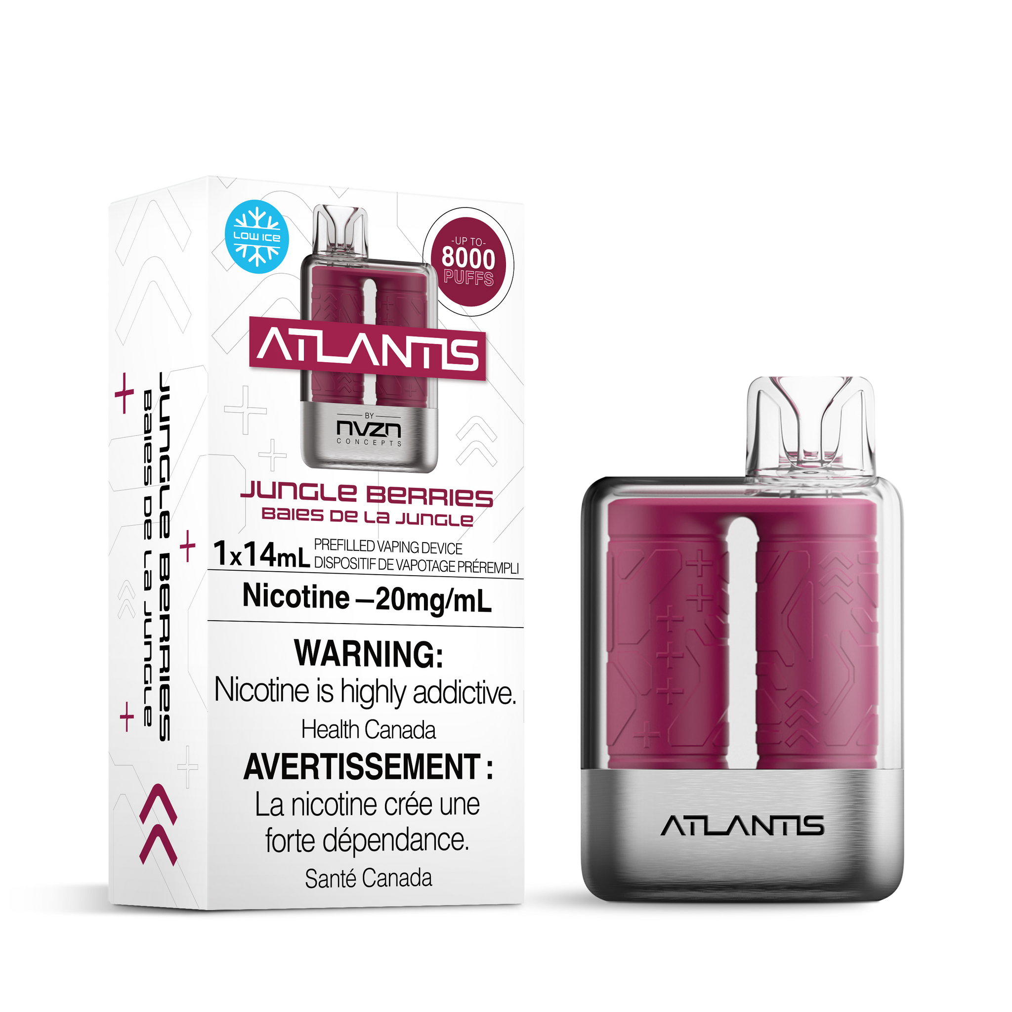 Jungle Berries NVZN Atlantis 8K Disposable Keswick Alliston Newmarket Woodbridge Vaughan Toronto GTA Ontario Canada