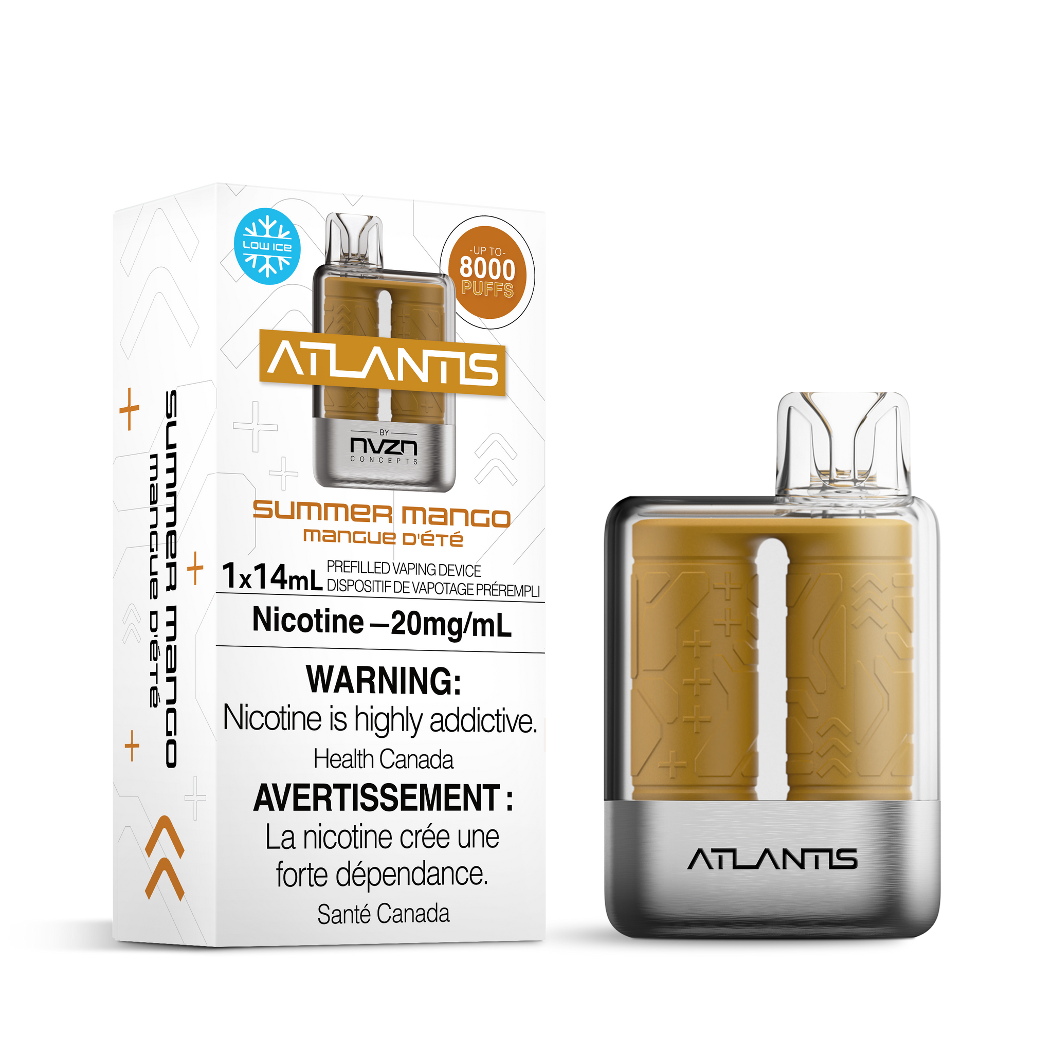 Summer Mango NVZN Atlantis 8K Disposable Keswick Alliston Newmarket Woodbridge Vaughan Toronto GTA Ontario Canada