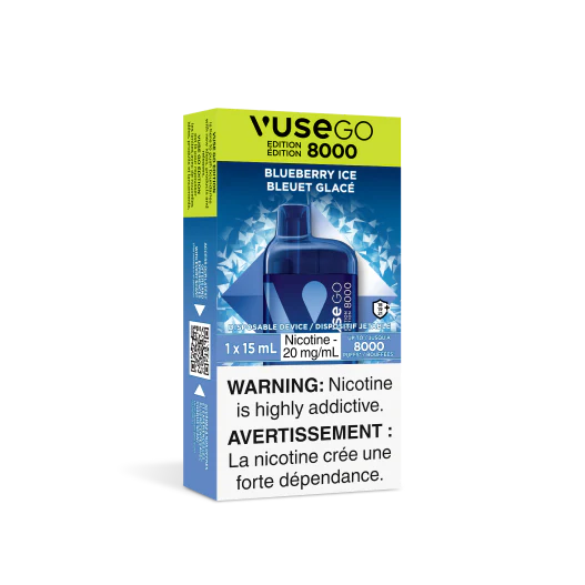 Blueberry Ice VUSE GO 8000 Disposable Keswick Alliston Newmarket Woodbridge Vaughan Toronto GTA Ontario Canada