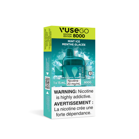 Mint Ice VUSE GO 8000 Disposable Keswick Alliston Newmarket Woodbridge Vaughan Toronto GTA Ontario Canada