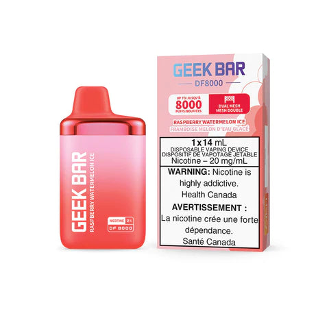Raspberry Watermelon Ice Geek Bar DF8000 Keswick Alliston Newmarket Woodbridge Vaughan GTA Toronto Ontario Canada