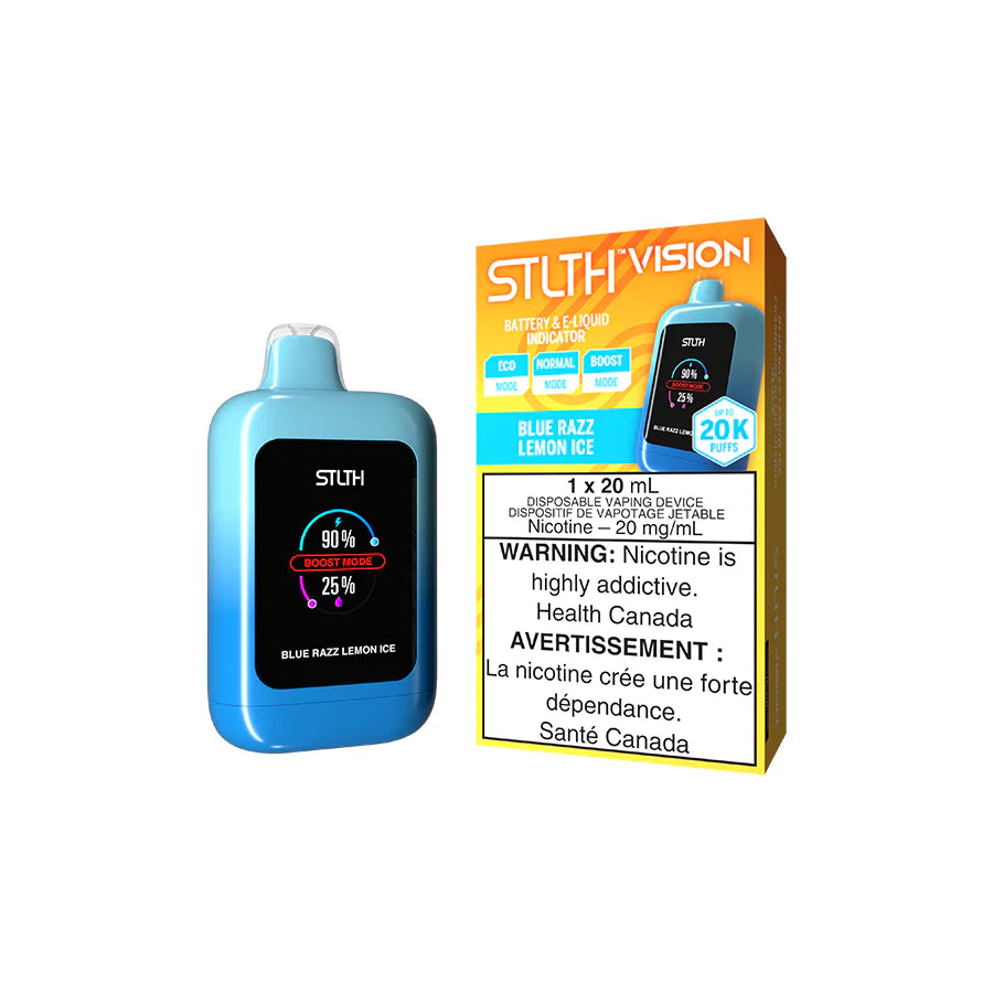 Blue Razz Lemon Ice STLTH VISION Disposable Keswick Alliston Newmarket Woodbridge Vaughan Toronto GTA Ontario Canada