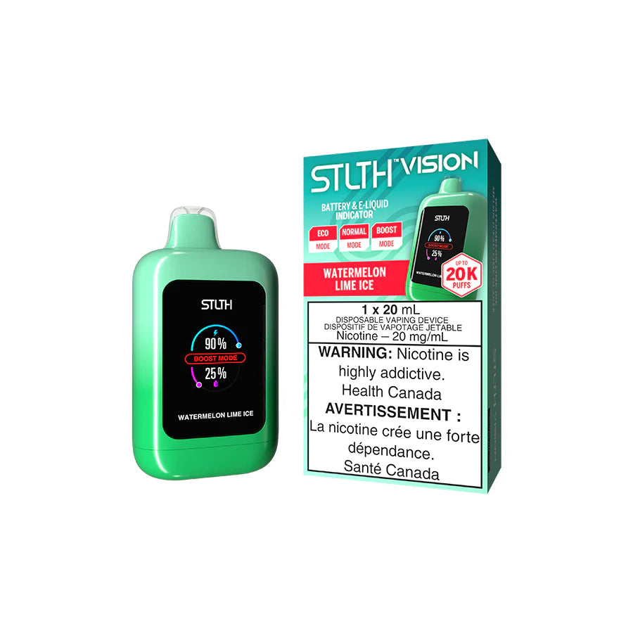 Watermelon Lime Ice STLTH VISION Disposable Keswick Alliston Newmarket Woodbridge Vaughan Toronto GTA Ontario Canada