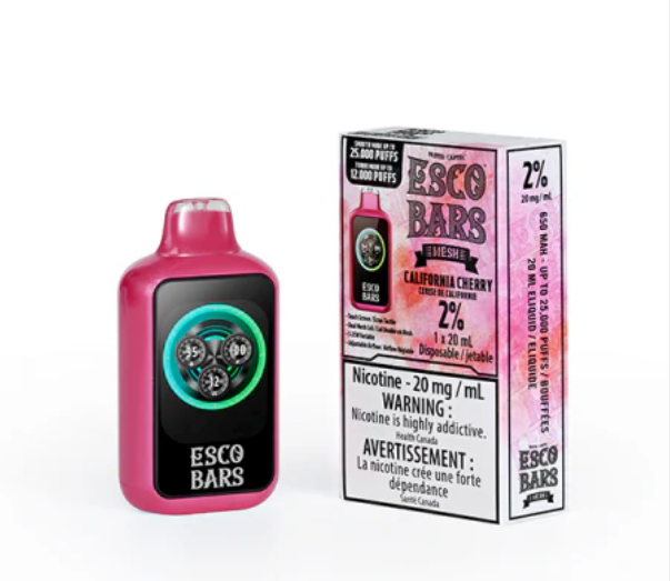 California Cherry ESCO Bars 25K Disposable Keswick Alliston Newmarket Woodbridge Vaughan GTA Toronto Ontario Canada