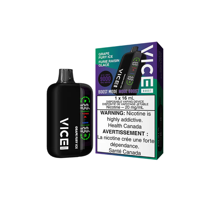 Grape Fury Ice Vice Boost Disposable Keswick Alliston Newmarket Woodbridge Vaughan Toronto GTA Ontario Canada