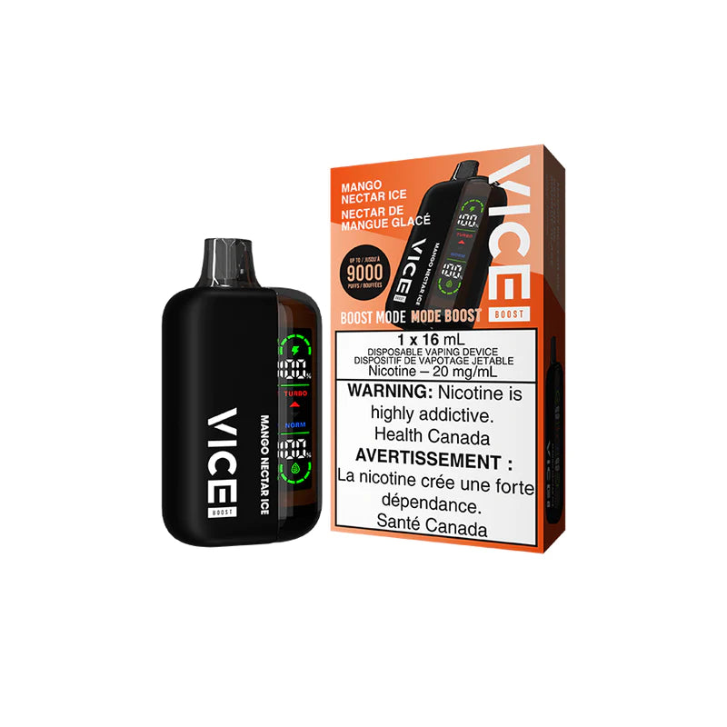 Mango Nectar Ice Vice Boost Disposable Keswick Alliston Newmarket Woodbridge Vaughan Toronto GTA Ontario Canada
