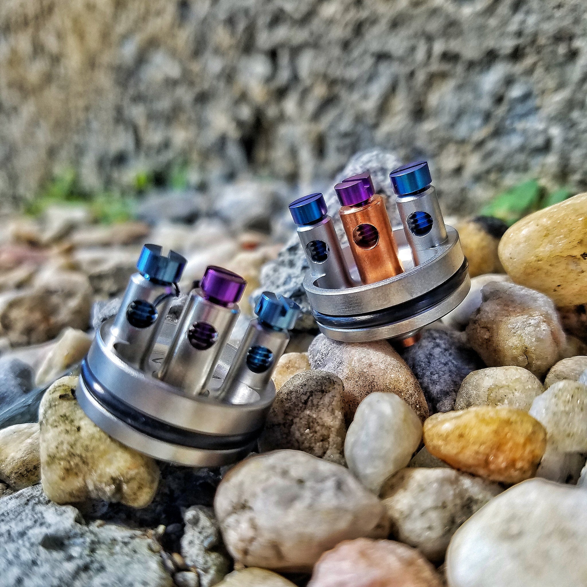 Battle Deck Solid Silver Post - 3 Post - IN2VAPES