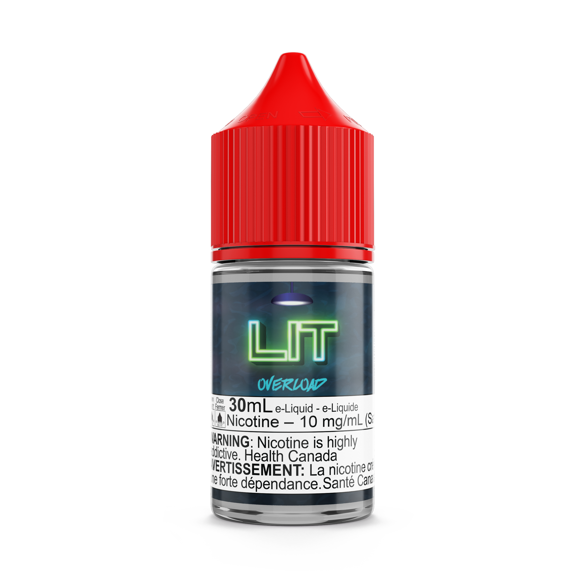Overload (Nic Salt) LIT Vapor Keswick Alliston Newmarket Woodbridge Vaughan GTA Toronto Ontario Canada