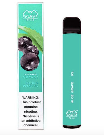 Aloe Grape Puff Bar PLUS Disposable Alliston Newmarket Woodbridge Vaughan  Toronto GTA Ontario Canada