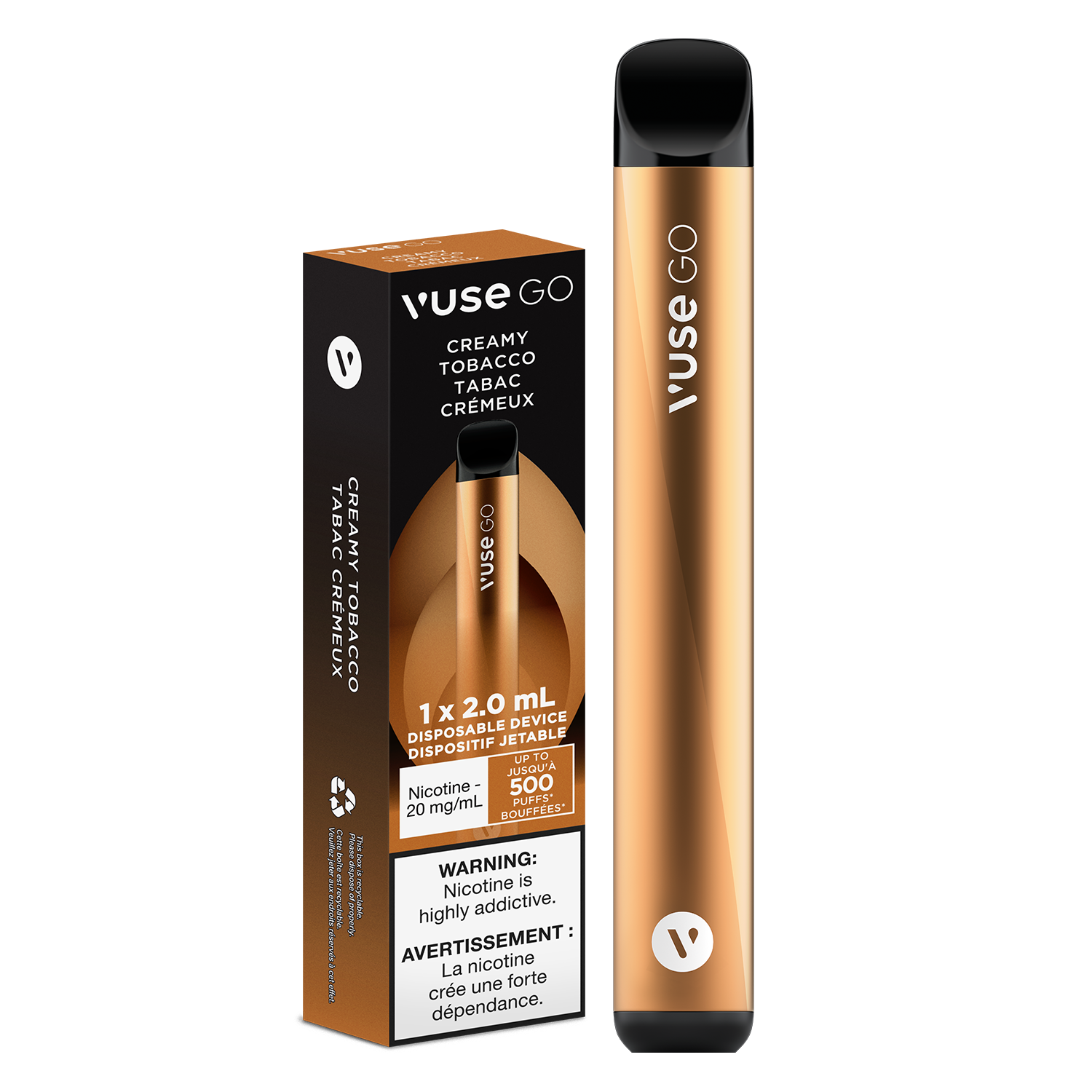 Creamy Tobacco VUSE GO Disposable Keswick Alliston Newmarket Woodbridge Vaughan Toronto GTA Ontario Canada