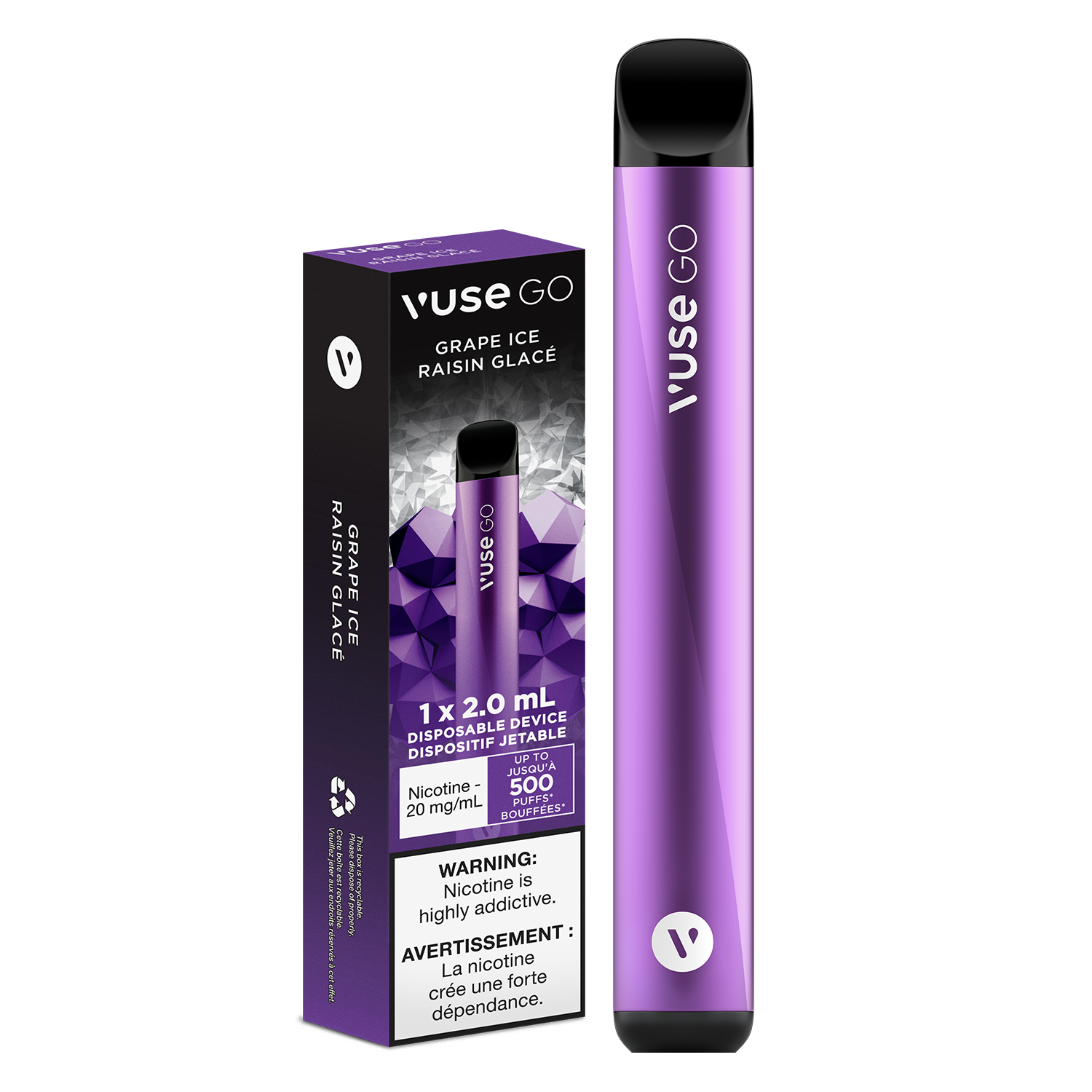 Grape Ice VUSE GO Disposable Keswick Alliston Newmarket Woodbridge Vaughan Toronto GTA Ontario Canada
