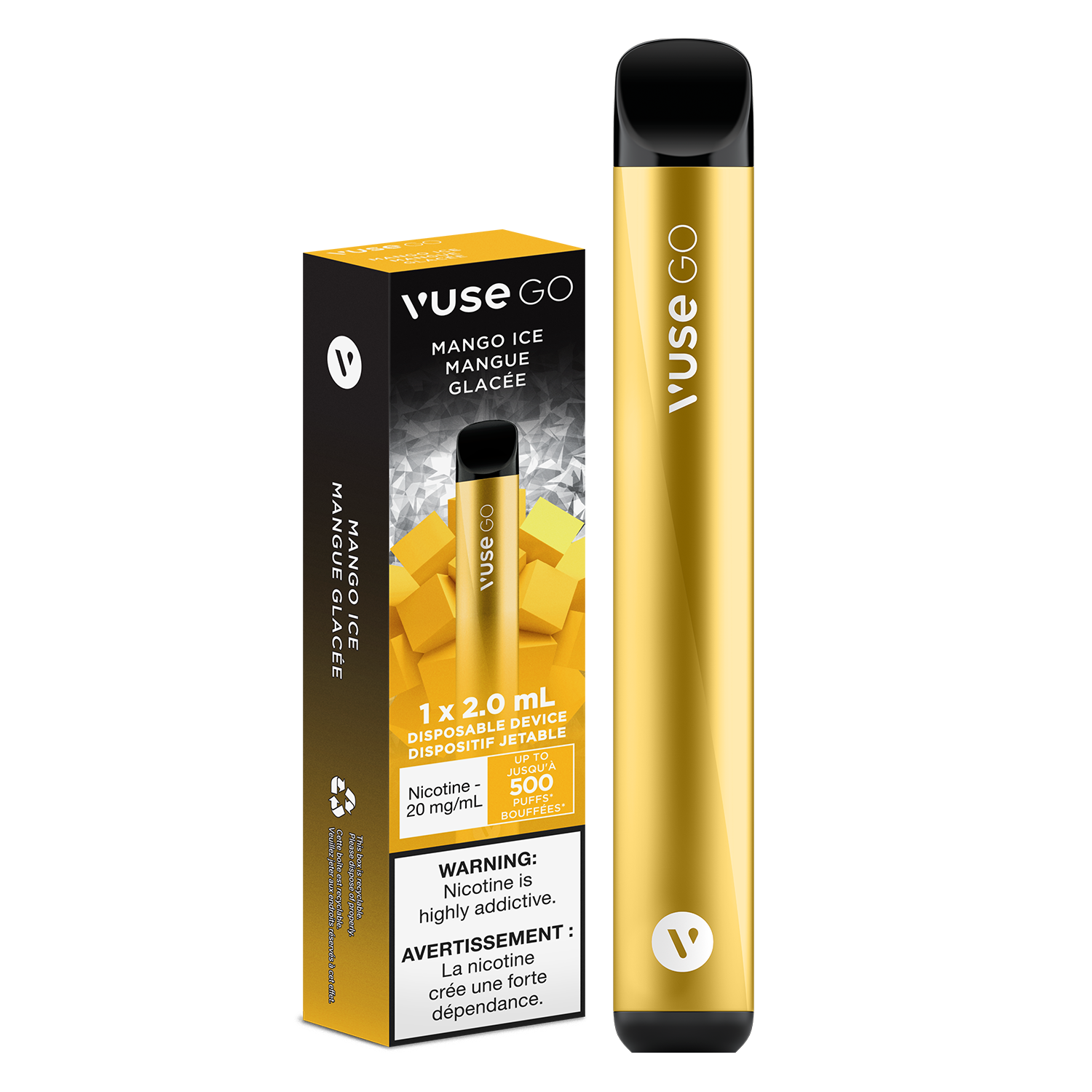 Mango Ice VUSE GO Disposable Keswick Alliston Newmarket Woodbridge Vaughan Toronto GTA Ontario Canada