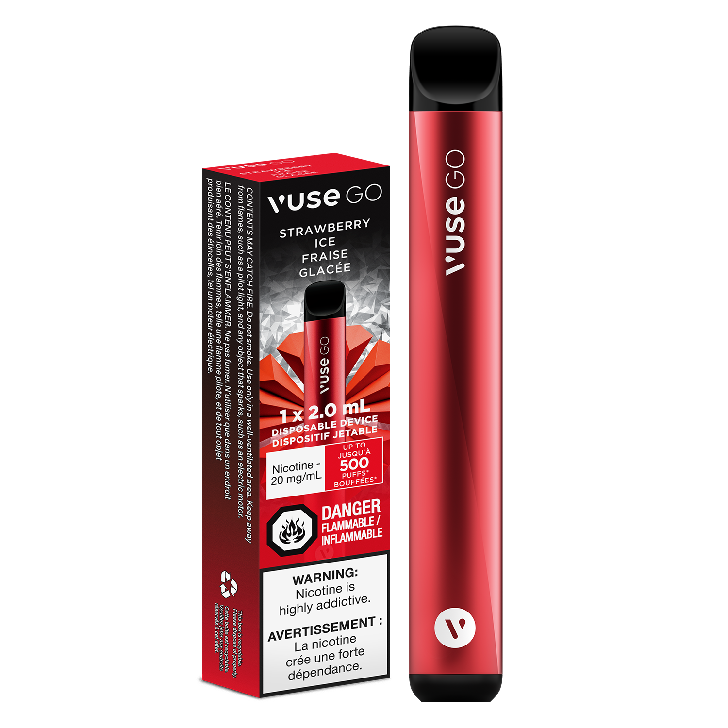 Strawberry Ice VUSE GO Disposable Keswick Alliston Newmarket Woodbridge Vaughan Toronto GTA Ontario Canada