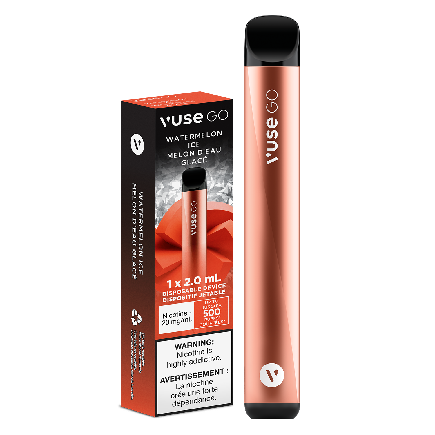 Watermelon Ice VUSE GO Disposable Keswick Alliston Newmarket Woodbridge Vaughan Toronto GTA Ontario Canada