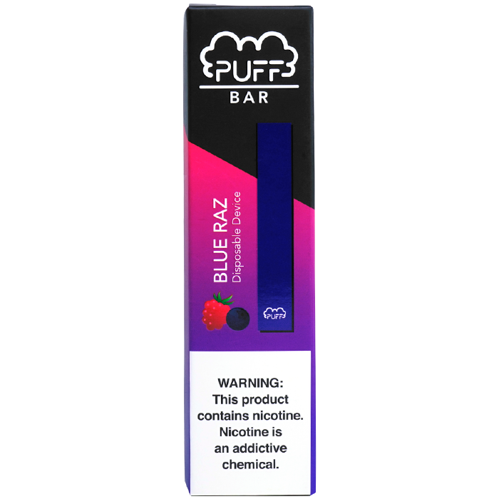 Blue Razz Puff Bar Disposable Vape Alliston Newmarket Woodbridge Vaughan Toronto GTA Ontario Canada
