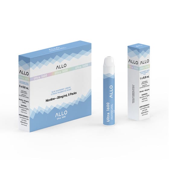 Blue Raspberry Lemon ALLO Ultra 1600 Disposable Pod Bar Keswick Alliston Newmarket Woodbridge Vaughan Toronto GTA Ontario Canada - IN2 Blue Raspberry Lemon ALLO Ultra 1600 Disposable Pod Bar Keswick Alliston Newmarket Woodbridge Vaughan Toronto GTA Ontario Canada - IN2