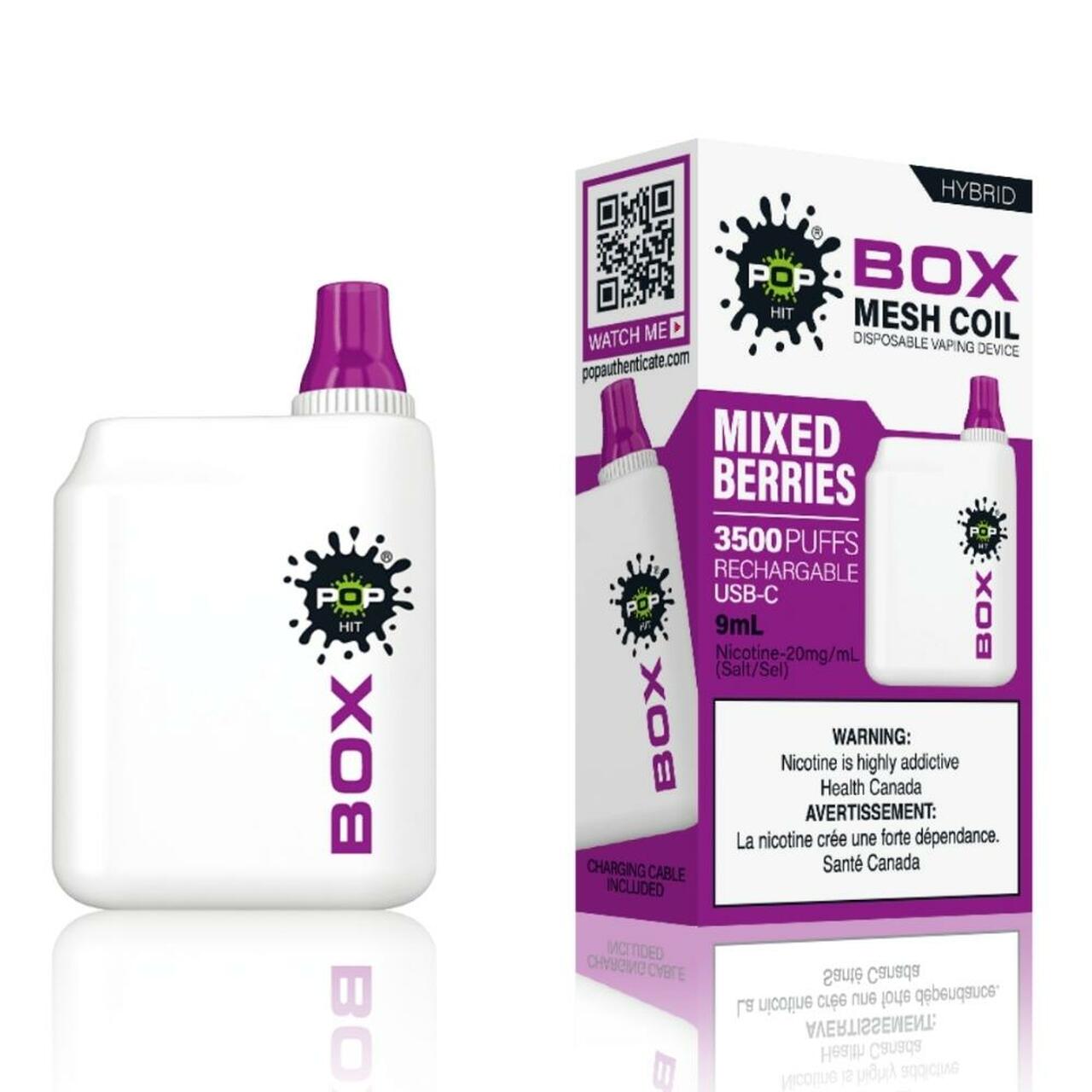 Mixed Berries Pop Box 3500 Disposable Alliston Newmarket Woodbridge Vaughan Toronto GTA Ontario Canada