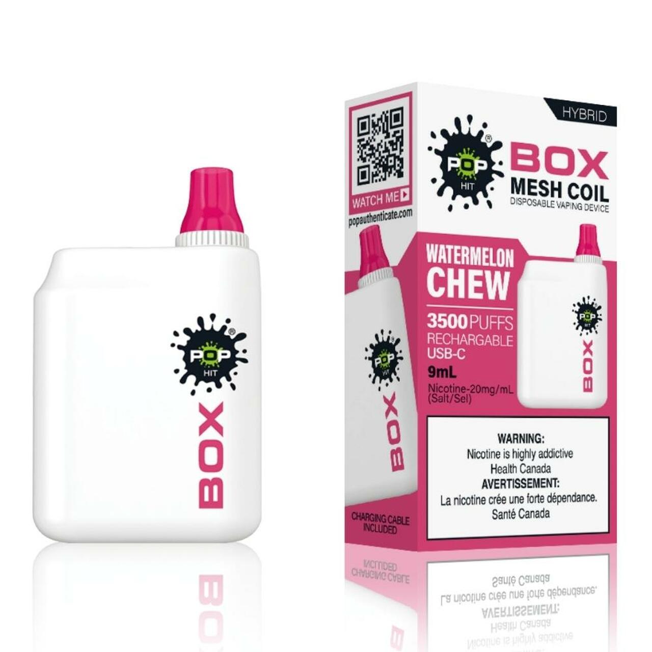 Watermelon Chew Pop Box 3500 Disposable Alliston Newmarket Woodbridge Vaughan Toronto GTA Ontario Canada