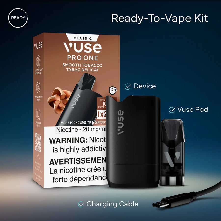 Vuse PRO ONE Device In2Vapes Keswick Alliston Newmarket Vaughan Woodbridge Toronto Ontario Canada