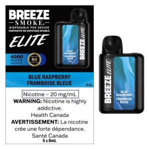 Blue Raspberry Breeze Elite Disposable Keswick Alliston Newmarket Woodbridge Vaughan Toronto GTA Ontario Canada
