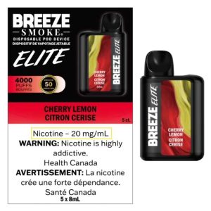 Cherry Lemon Breeze Elite Disposable Keswick Alliston Newmarket Woodbridge Vaughan Toronto GTA Ontario Canada