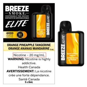 Orange Pineapple Tangerine Breeze Elite Disposable Keswick Alliston Newmarket Woodbridge Vaughan Toronto GTA Ontario Canada
