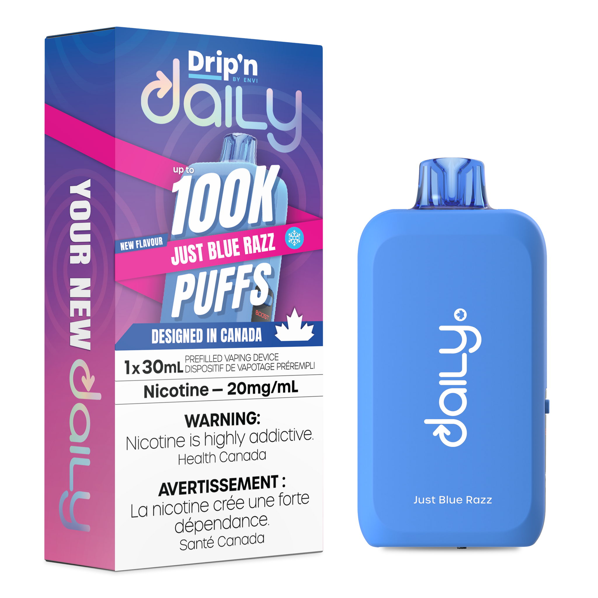Just Blue Razz - Drip'n Daily 100K Disposable