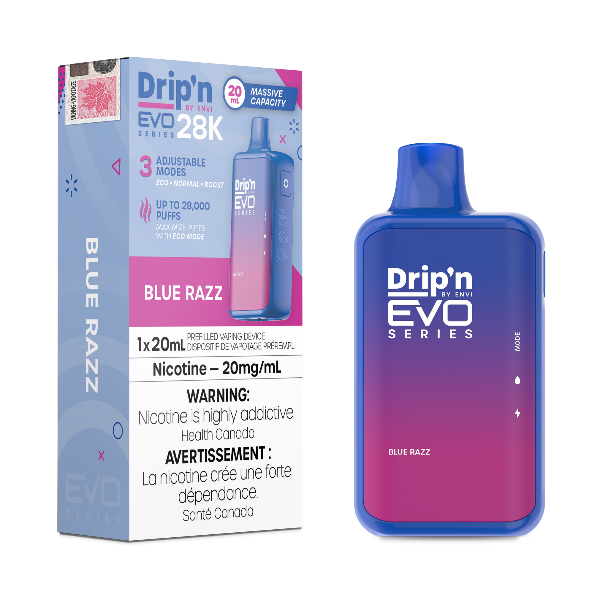 Drip'n EVO 28K Disposable Keswick Alliston Newmarket Woodbridge Vaughan Toronto GTA Ontario Canada - IN2 Drip'n EVO 28K Disposable Keswick Alliston Newmarket Woodbridge Vaughan Toronto GTA Ontario Canada - IN2