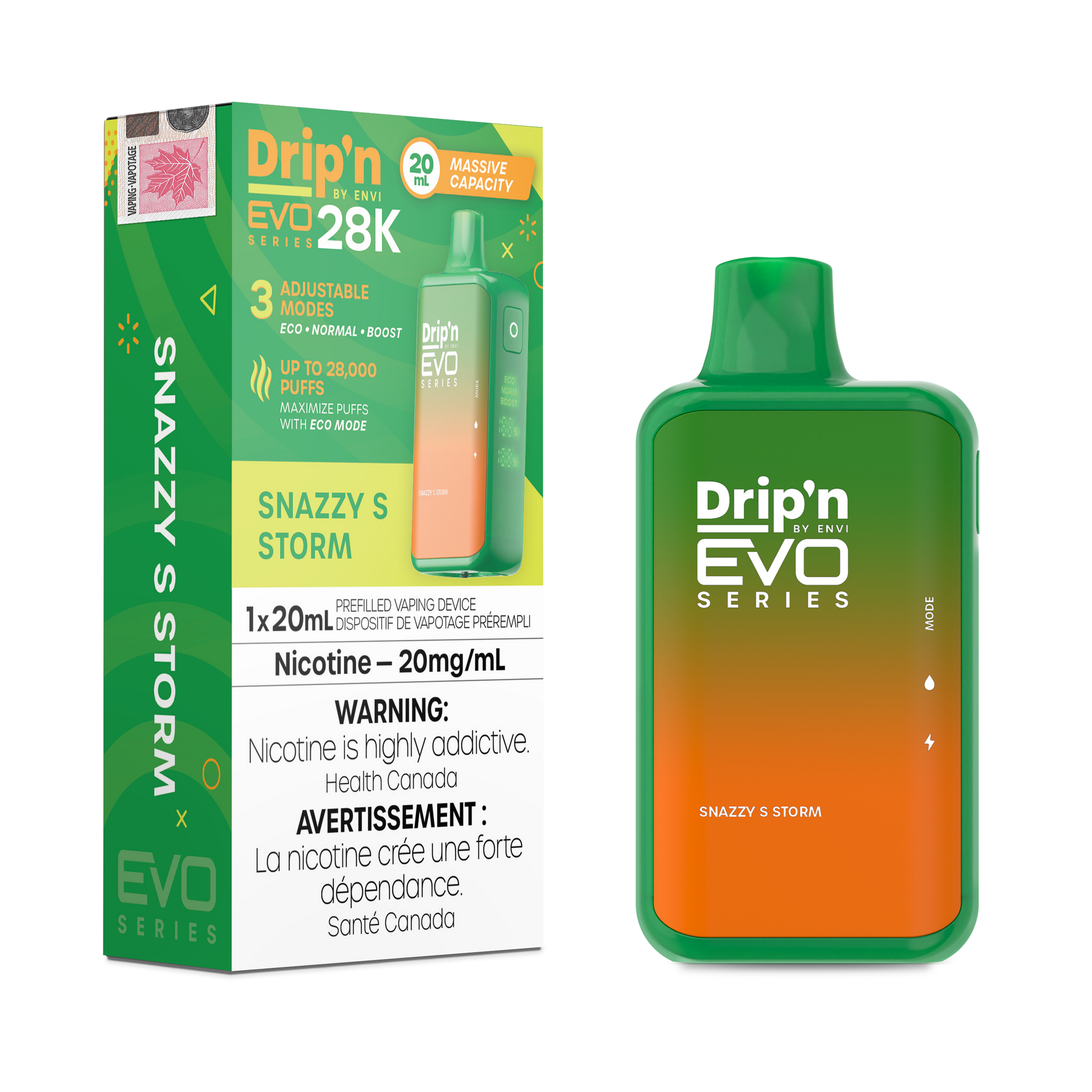 Drip'n EVO 28K Disposable Keswick Alliston Newmarket Woodbridge Vaughan Toronto GTA Ontario Canada - IN2 Drip'n EVO 28K Disposable Keswick Alliston Newmarket Woodbridge Vaughan Toronto GTA Ontario Canada - IN2