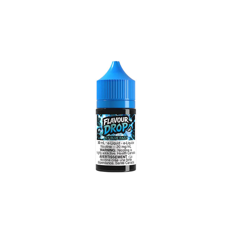 Icy Blue Razz Flavour Drop Nic Salt Keswick Alliston Newmarket Woodbridge Vaughan GTA Newmarket Toronto Ontario Canada