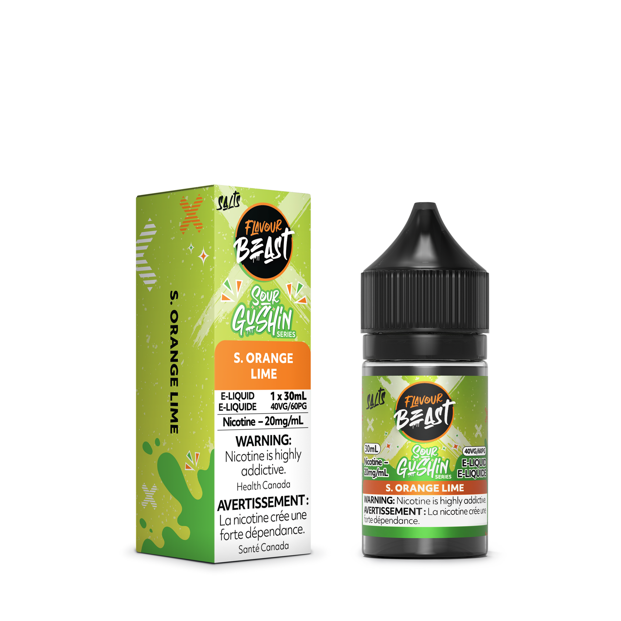 Sour Gushin Orange Lime Flavour Beast E-Juice Keswick Alliston Newmarket Woodbridge Vaughan GTA Newmarket Toronto Ontario Canada