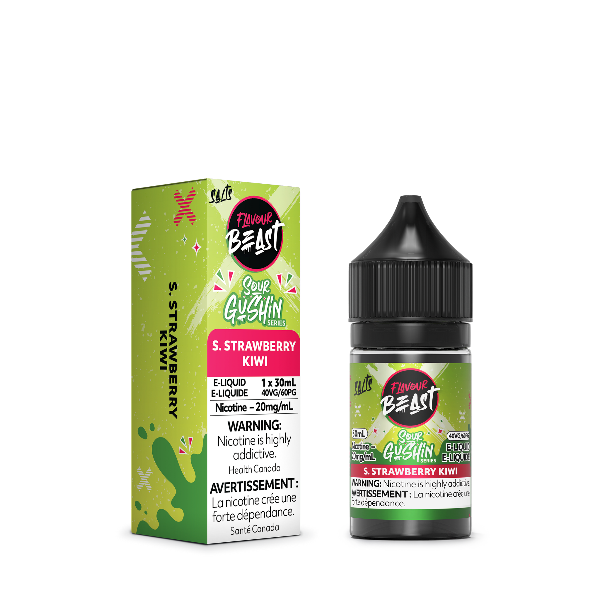 Sour Gushin Strawberry Kiwi Flavour Beast E-Juice Keswick Alliston Newmarket Woodbridge Vaughan GTA Newmarket Toronto Ontario Canada