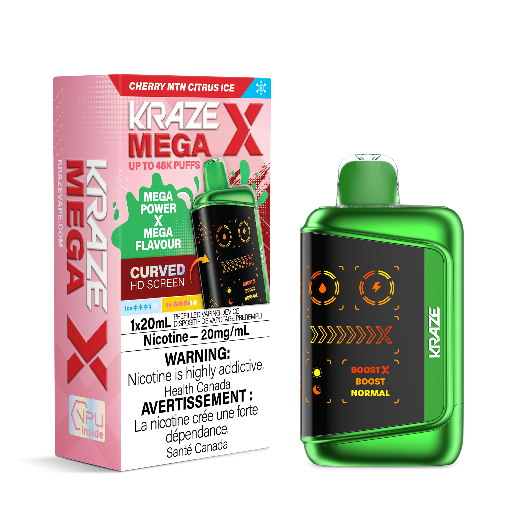 Cherry MTN Citrus Ice Kraze HD Mega X 48K Keswick Alliston Newmarket Woodbridge Vaughan Toronto GTA Ontario Canada