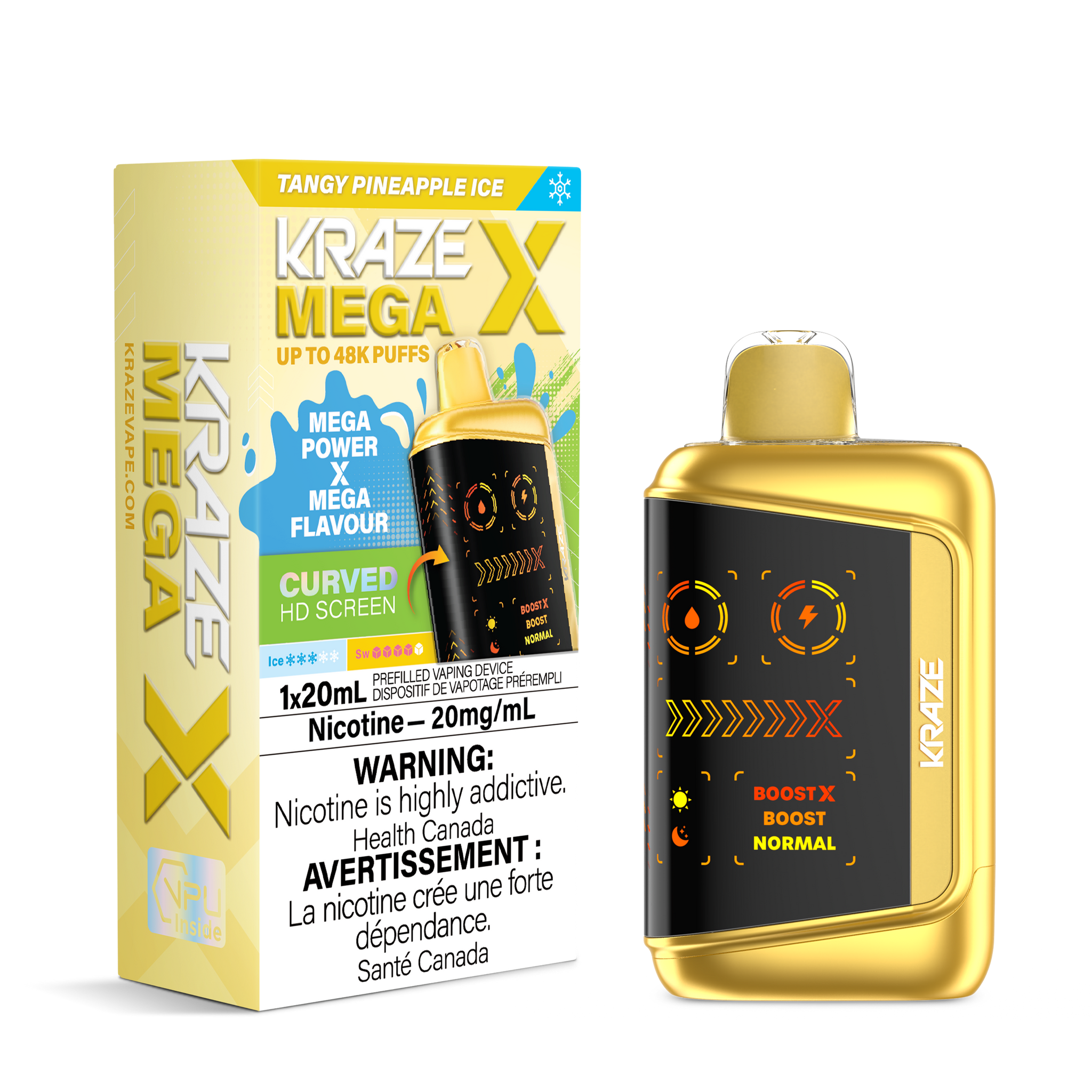 Tangy Pineapple Ice Kraze HD Mega X 48K Keswick Alliston Newmarket Woodbridge Vaughan Toronto GTA Ontario Canada