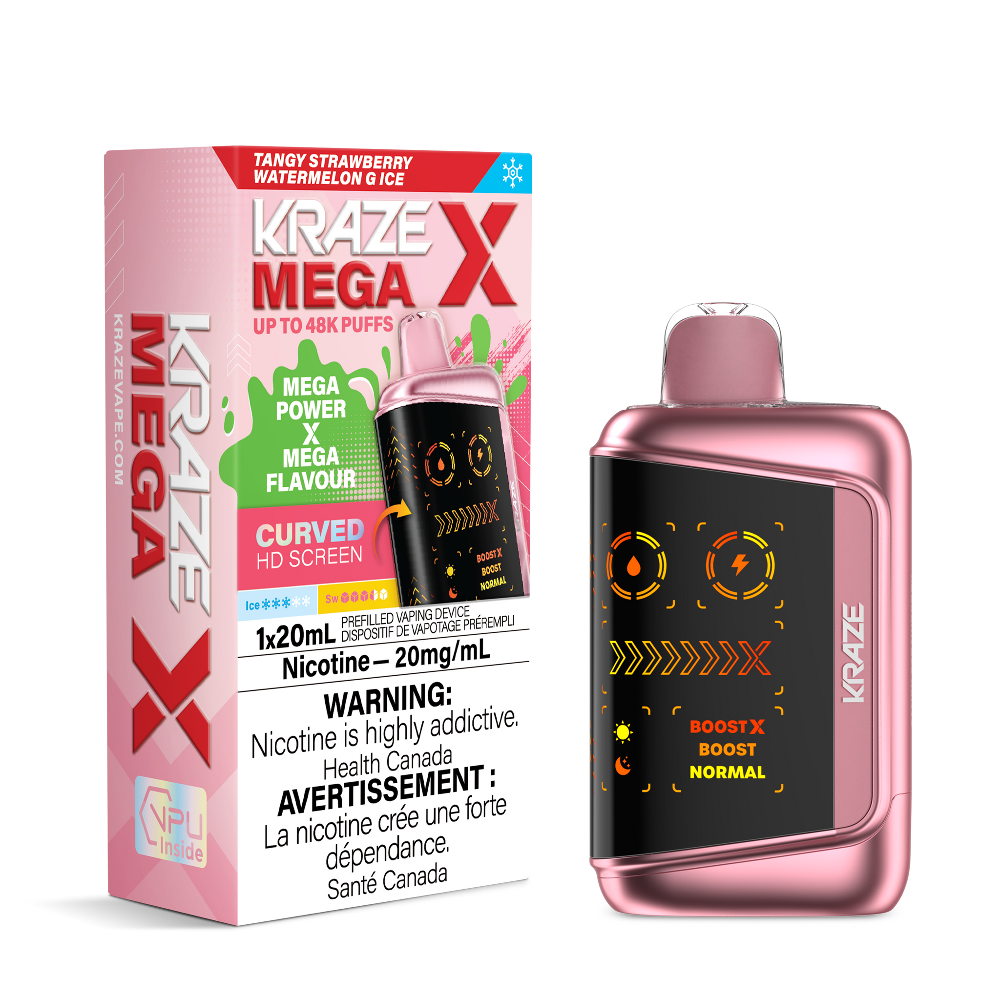 Tangy Strawberry Watermelon G Ice Kraze HD Mega X 48K Keswick Alliston Newmarket Woodbridge Vaughan Toronto GTA Ontario Canada