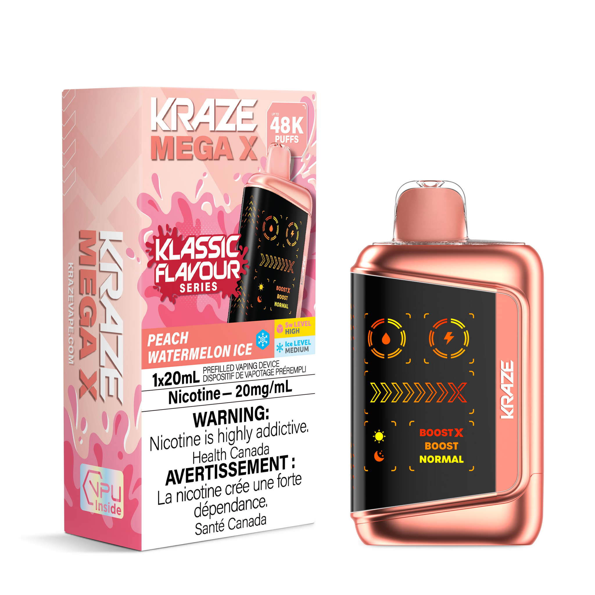 Peach Watermelon Ice Kraze HD Mega X 48K Keswick Alliston Newmarket Woodbridge Vaughan Toronto GTA Ontario Canada