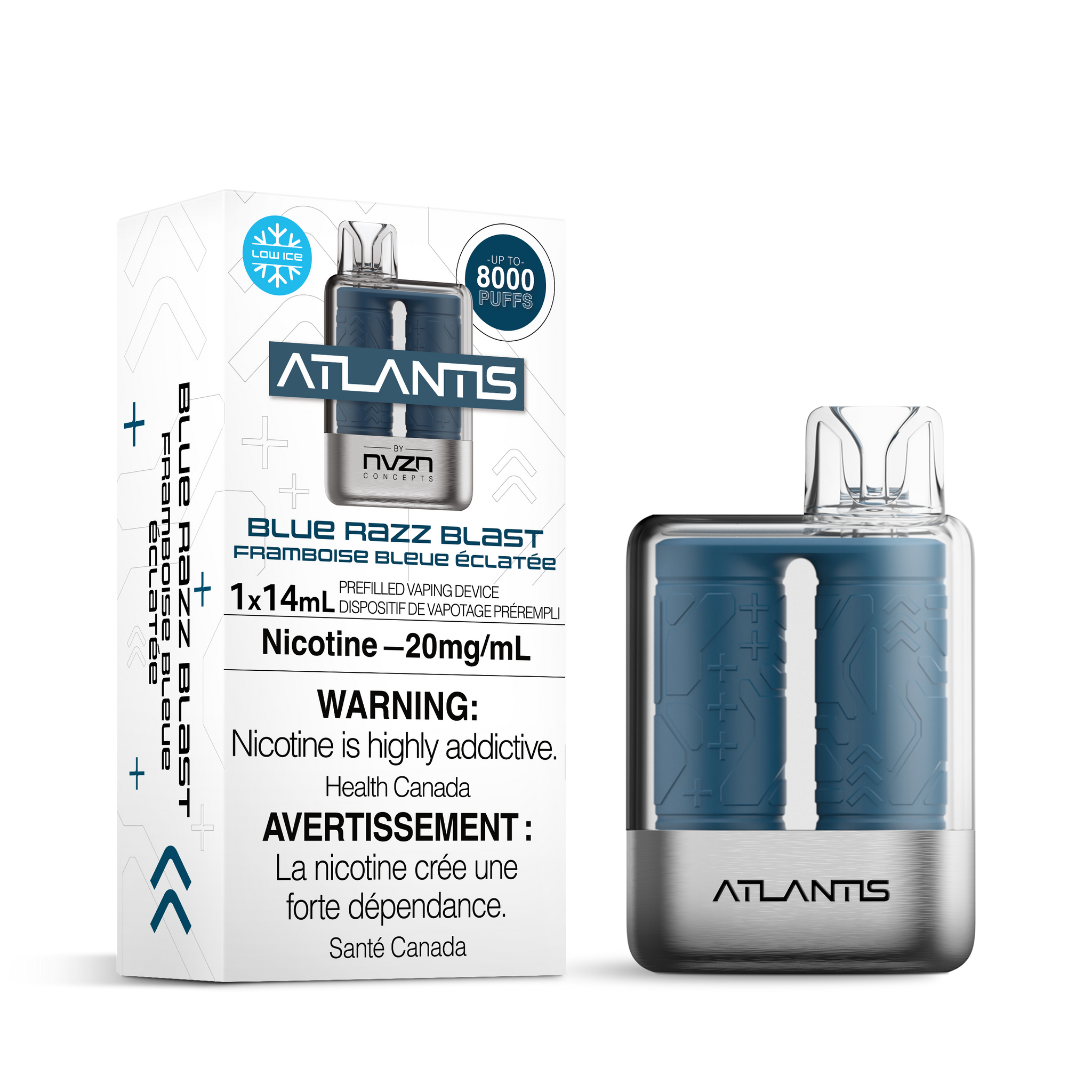 Blue Razz Blast NVZN Atlantis 8K Disposable Keswick Alliston Newmarket Woodbridge Vaughan Toronto GTA Ontario Canada