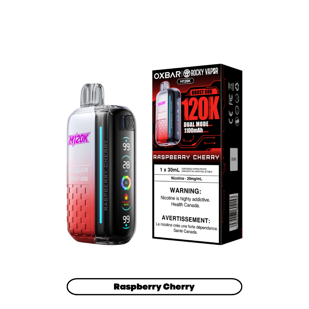 Raspberry Cherry OXBAR M120K Keswick Alliston Newmarket Woodbridge Vaughan GTA Toronto Ontario Canada