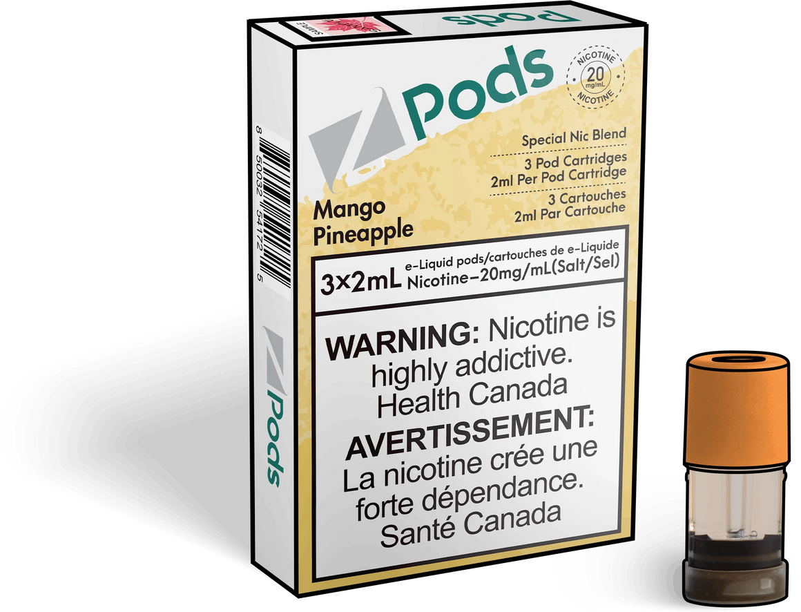 Mango Pineapple Z Pods Special Blend Keswick Alliston Newmarket Woodbridge Vaughan GTA Toronto Ontario Canada