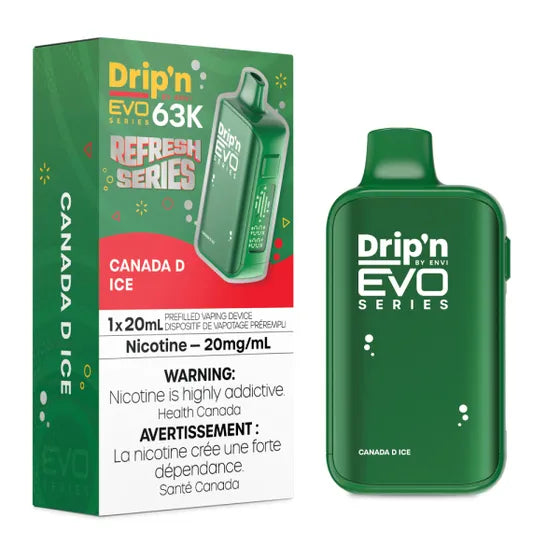 Canada D Ice Drip'n EVO 63K Disposable Keswick Alliston Newmarket Vaughan Woodbridge Toronto Ontario Canada