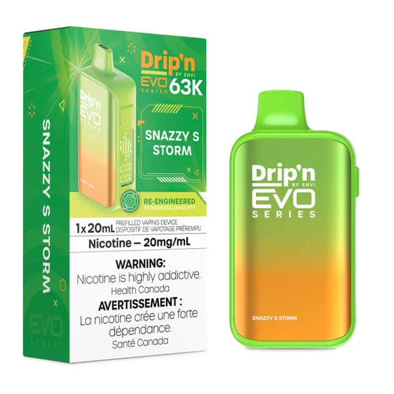 Snazzy S Storm Drip'n EVO 63K Disposable Keswick Alliston Newmarket Vaughan Woodbridge Toronto Ontario Canada
