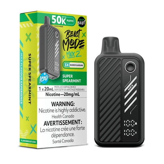 Super Spearmint Flavour Beast Beast Mode MAX 2 50K Keswick Alliston Newmarket Woodbridge Vaughan Toronto GTA Ontario Canada